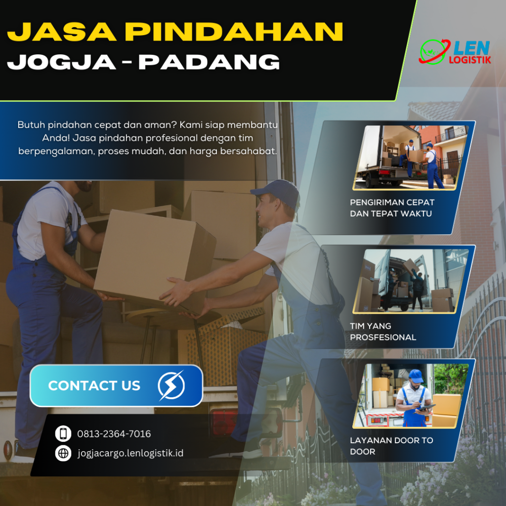 jasa pindahan jogja padang