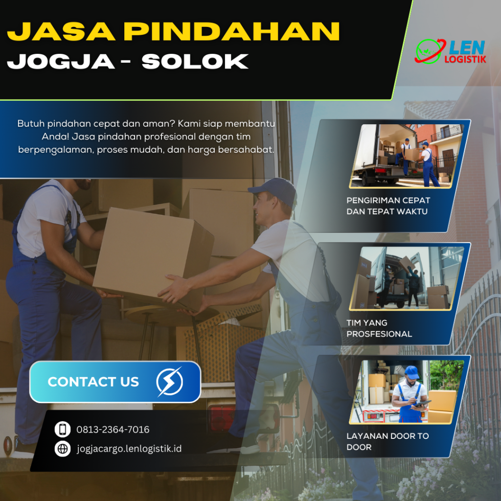 jasa pindahan jogja solok