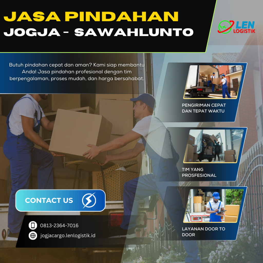 jasa pindahan jogja sawahlunto