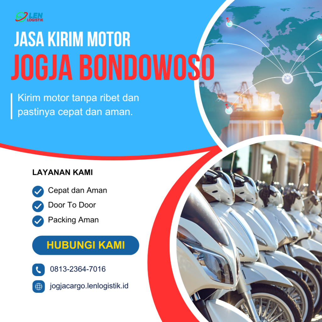 jasa kirim motor jogja bondowoso