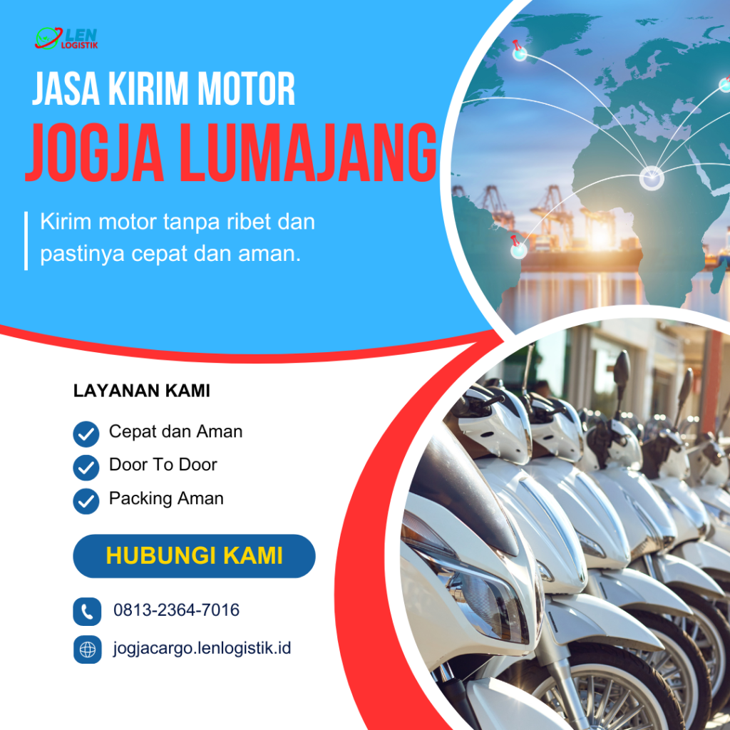 jasa kirim motor jogja lumajang