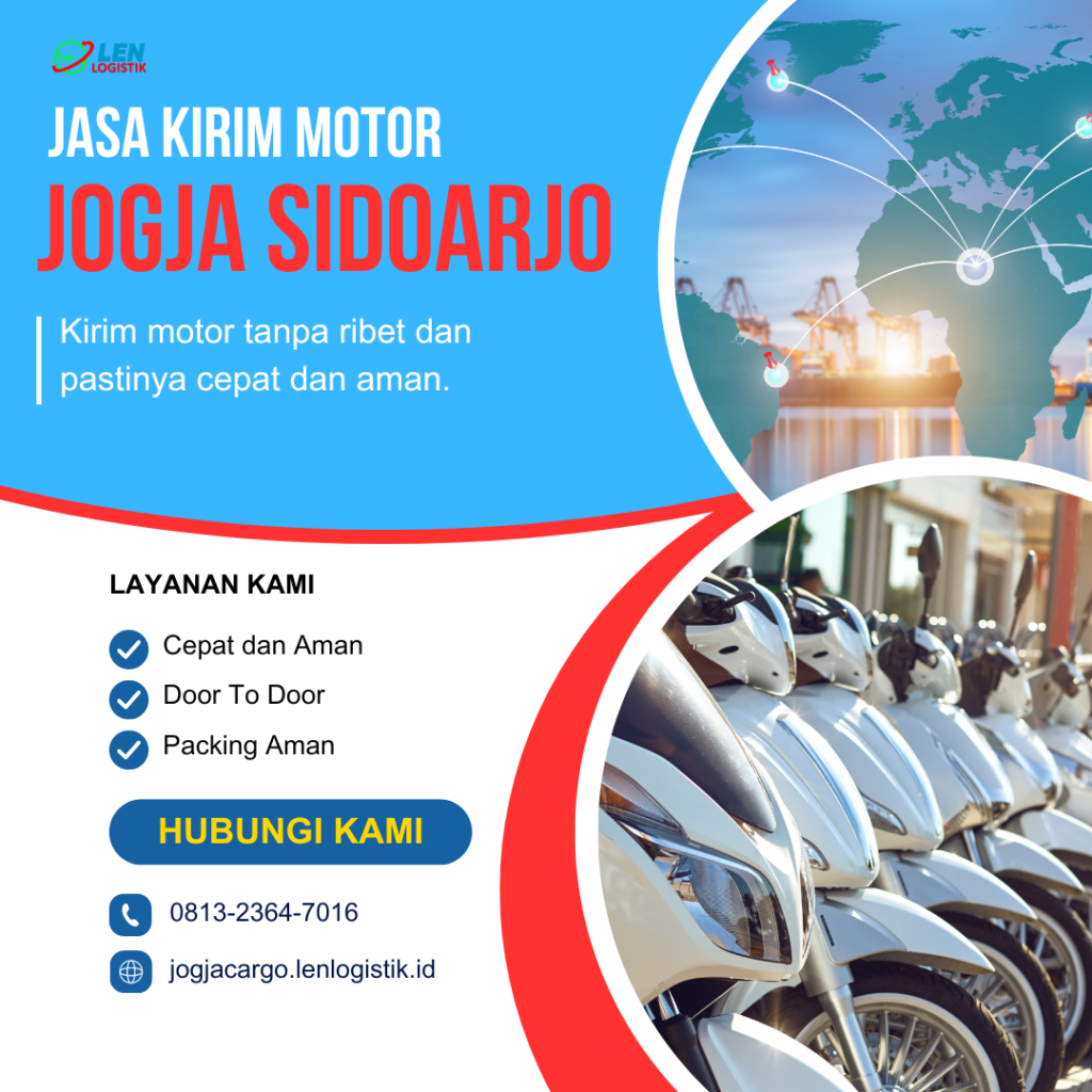 jasa kirim motor jogja sidoarjo