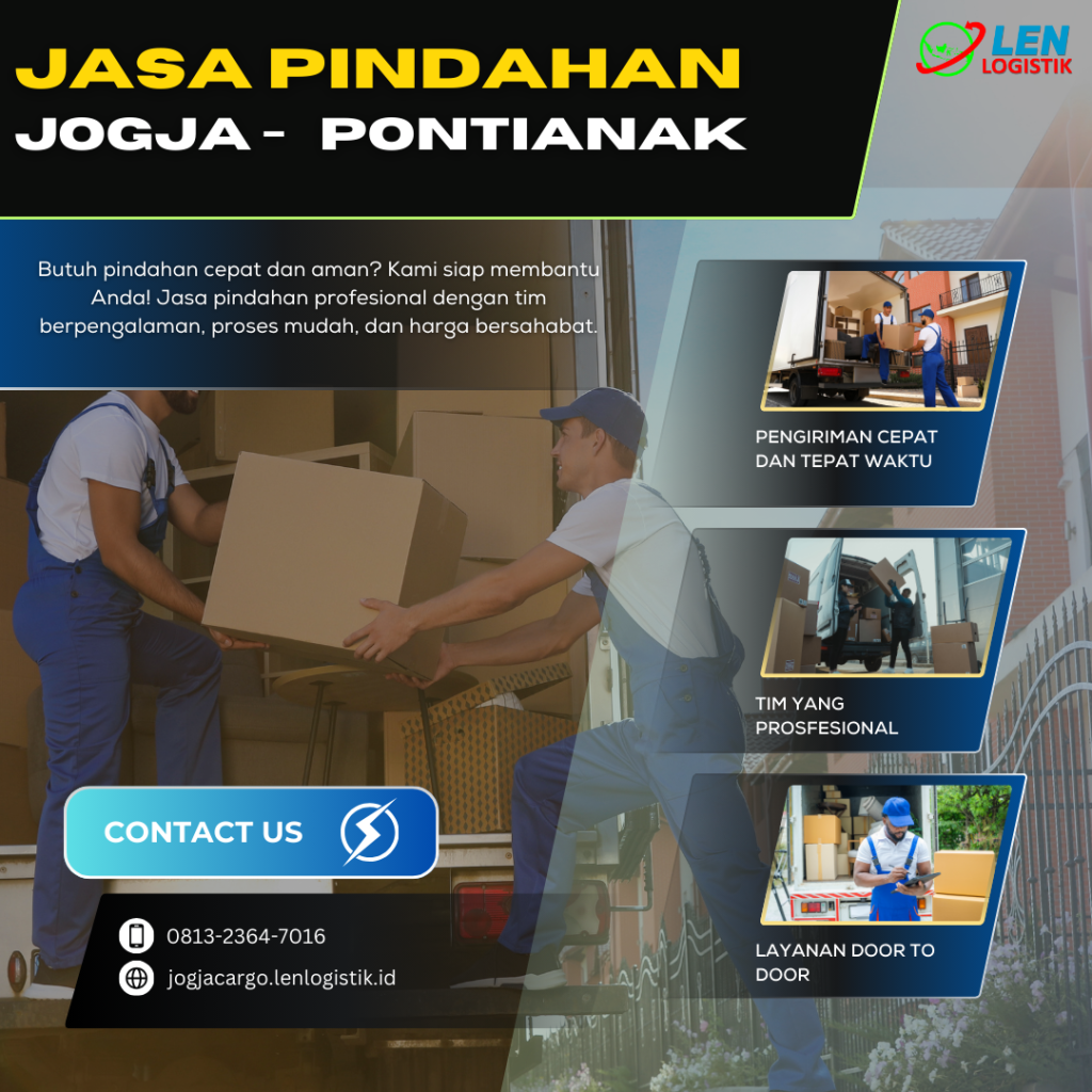 jasa pindahan jogja pontianak