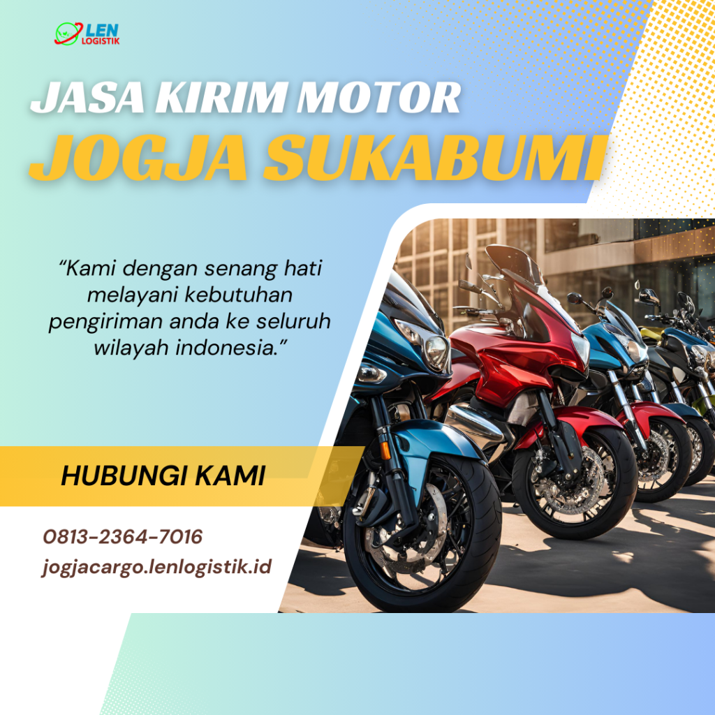 jasa kirim motor jogja sukabumi