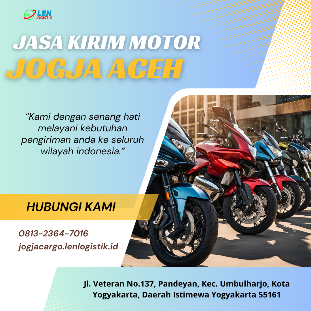 Jasa Kirim Motor Jogja Aceh