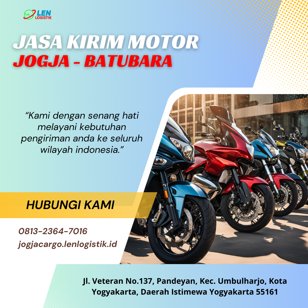 Jasa kirim motor jogja Batubara