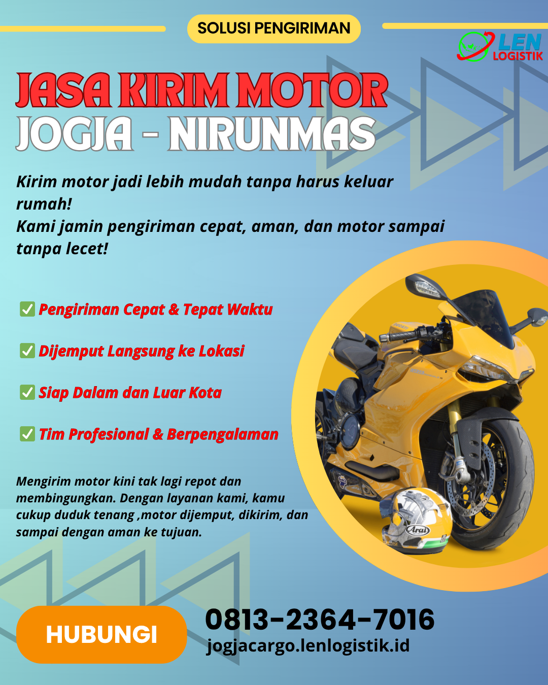 Jasa Kirim Motor Jogja Nirunmas
