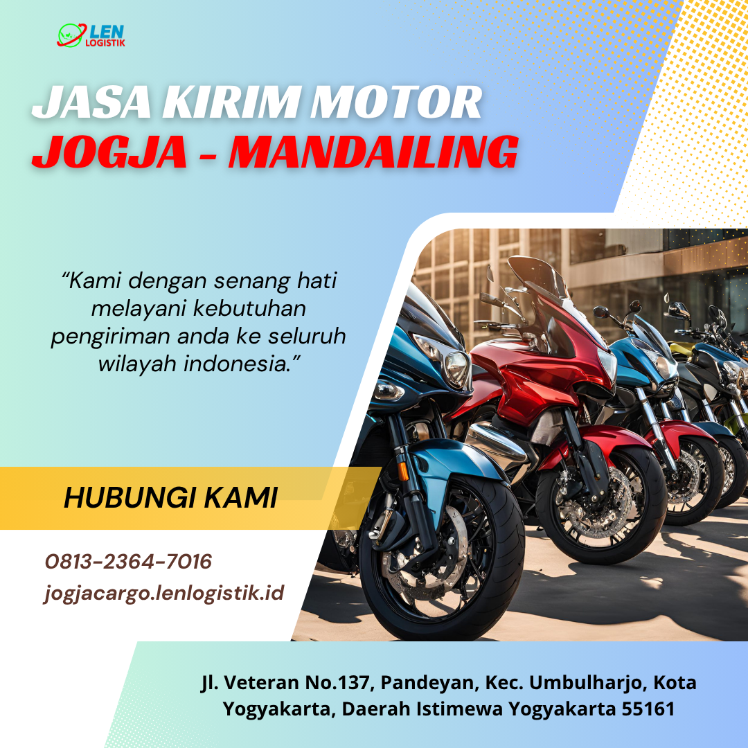 jasa kirim motor jogja Mandailing