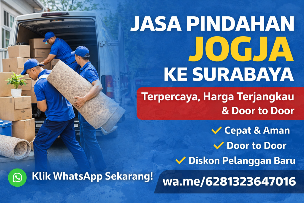 jasa pindahan jogja ke surabaya