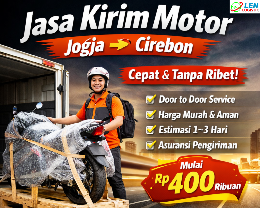 kirim motor jogja cirebon
